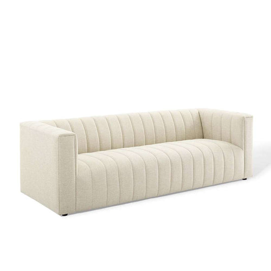 Modway - Reflection Channel Tufted Upholstered Fabric Sofa - EEI-3881-BEI veiw 1