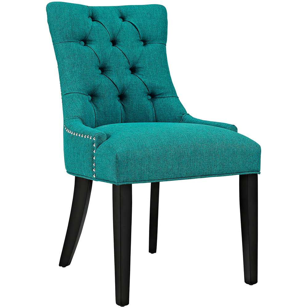 Modway - Regent Tufted Fabric Dining Chair - EEI-2223-TEA veiw 1