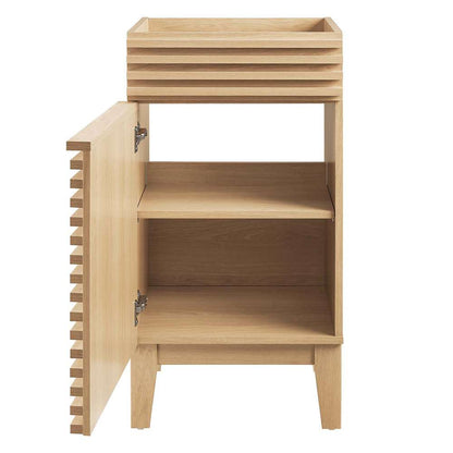 Modway - Render 18in Bathroom Vanity Cabinet (Sink Basin Not Included) - EEI-4849-OAK veiw 4