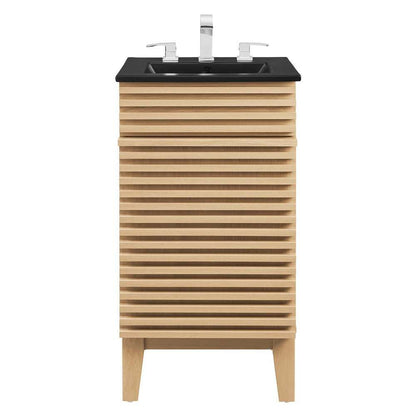 Modway - Render 18in Bathroom Vanity - EEI-5391-OAK-BLK veiw 4