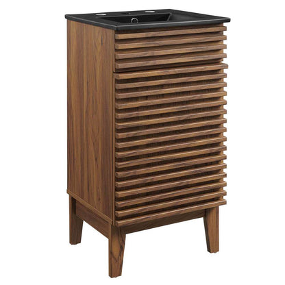 Modway - Render 18in Bathroom Vanity - EEI-5391-WAL-BLK veiw 2