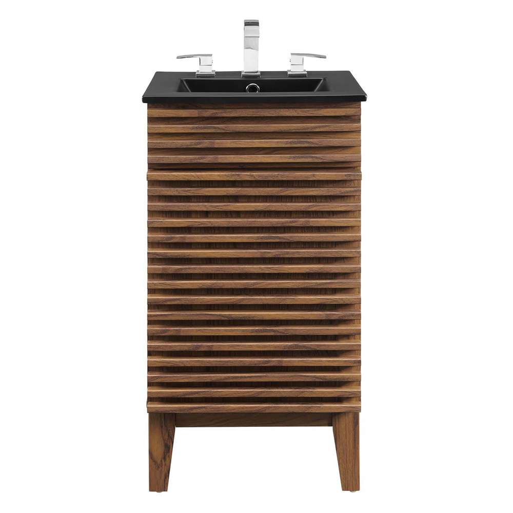 Modway - Render 18in Bathroom Vanity - EEI-5391-WAL-BLK veiw 3