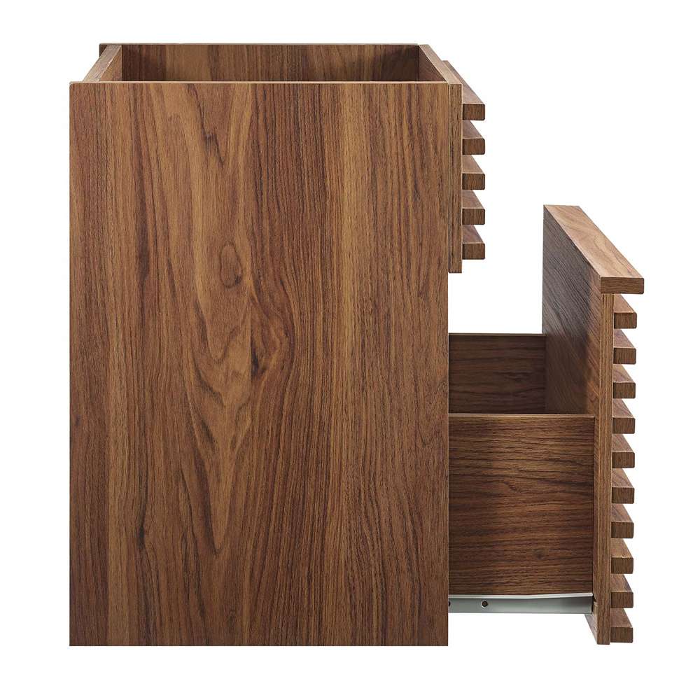 Modway - Render 18in Wall-Mount Bathroom Vanity Cabinet (Sink Basin Not Included) in Walnut - EEI-4848-WAL veiw 3