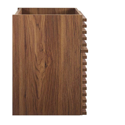 Modway - Render 18in Wall-Mount Bathroom Vanity Cabinet (Sink Basin Not Included) in Walnut - EEI-4848-WAL veiw 4