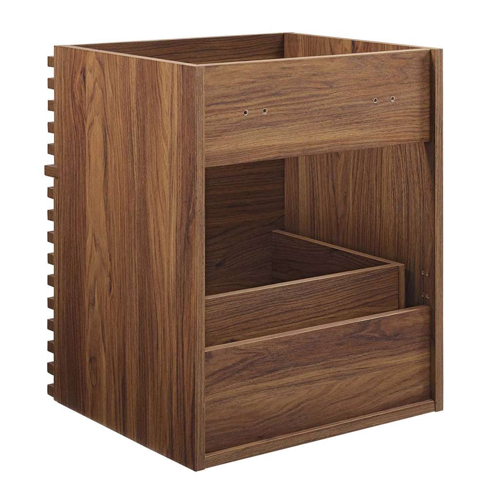 Modway - Render 18in Wall-Mount Bathroom Vanity Cabinet (Sink Basin Not Included) in Walnut - EEI-4848-WAL veiw 5