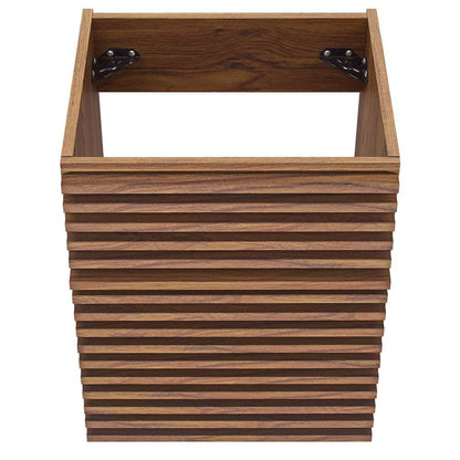 Modway - Render 18in Wall-Mount Bathroom Vanity Cabinet (Sink Basin Not Included) in Walnut - EEI-4848-WAL veiw 6