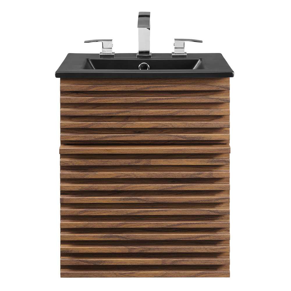 Modway - Render 18in Wall-Mount Bathroom Vanity - EEI-5390-WAL-BLK veiw 4