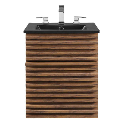 Modway - Render 18in Wall-Mount Bathroom Vanity - EEI-5390-WAL-BLK veiw 4