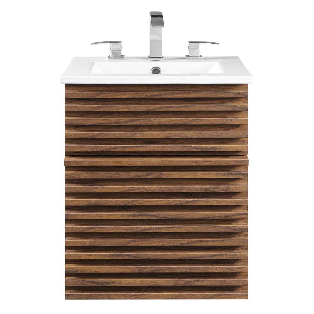 Modway - Render 18in Wall-Mount Bathroom Vanity - EEI-5419-WAL-WHI veiw 4