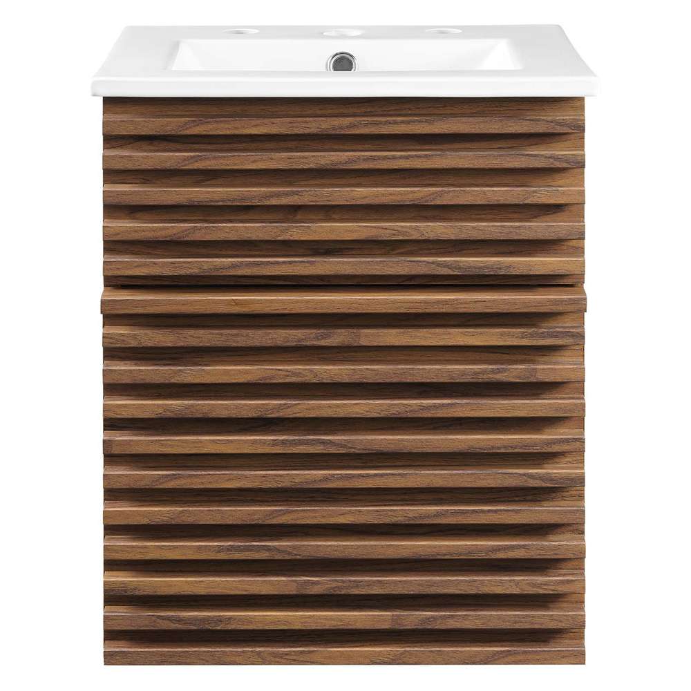Modway - Render 18in Wall-Mount Bathroom Vanity - EEI-5419-WAL-WHI veiw 5