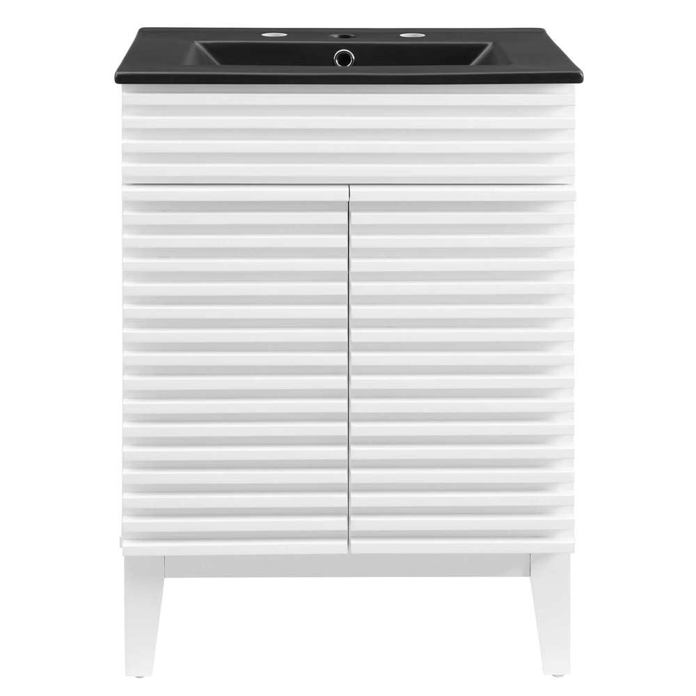 Modway - Render 24in Bathroom Vanity - EEI-5350-WHI-BLK veiw 3