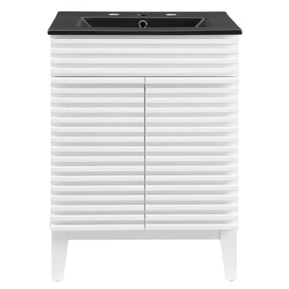 Modway - Render 24in Bathroom Vanity - EEI-5350-WHI-BLK veiw 3