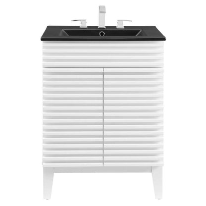 Modway - Render 24in Bathroom Vanity - EEI-5350-WHI-BLK veiw 4