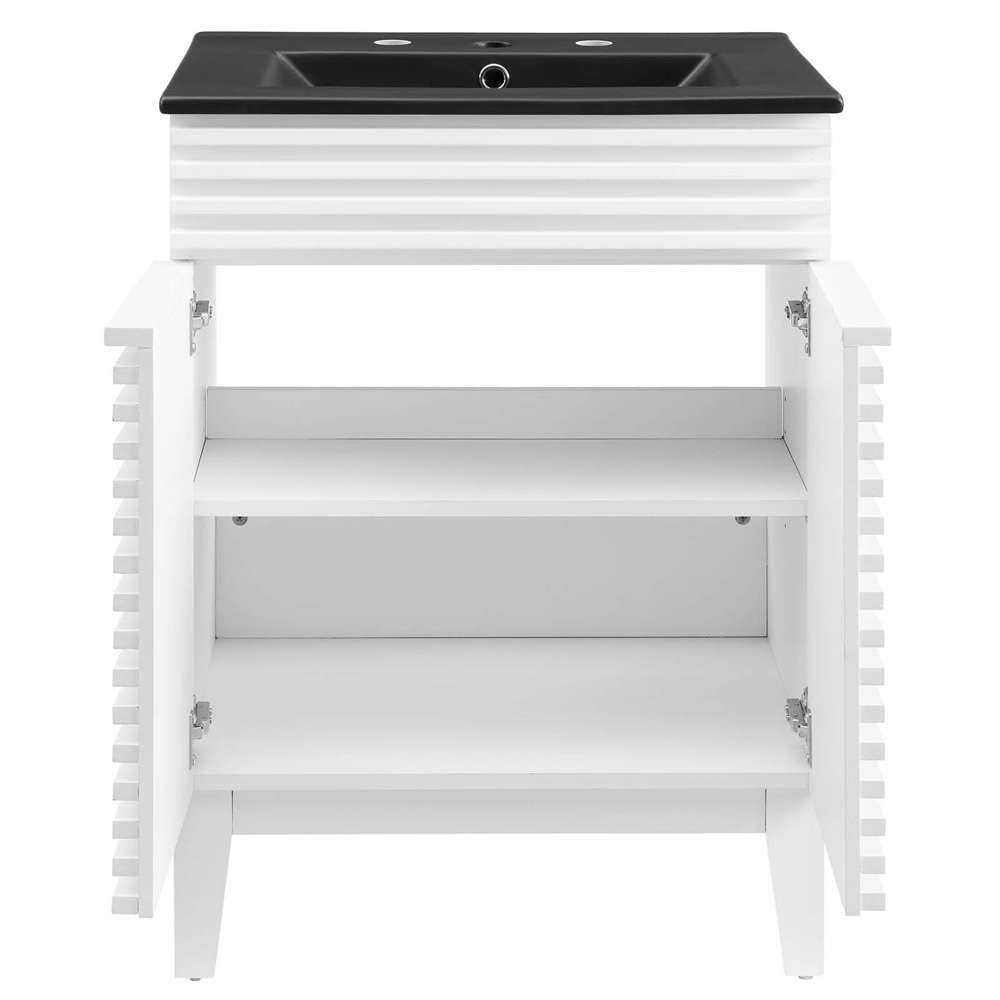 Modway - Render 24in Bathroom Vanity - EEI-5350-WHI-BLK veiw 5
