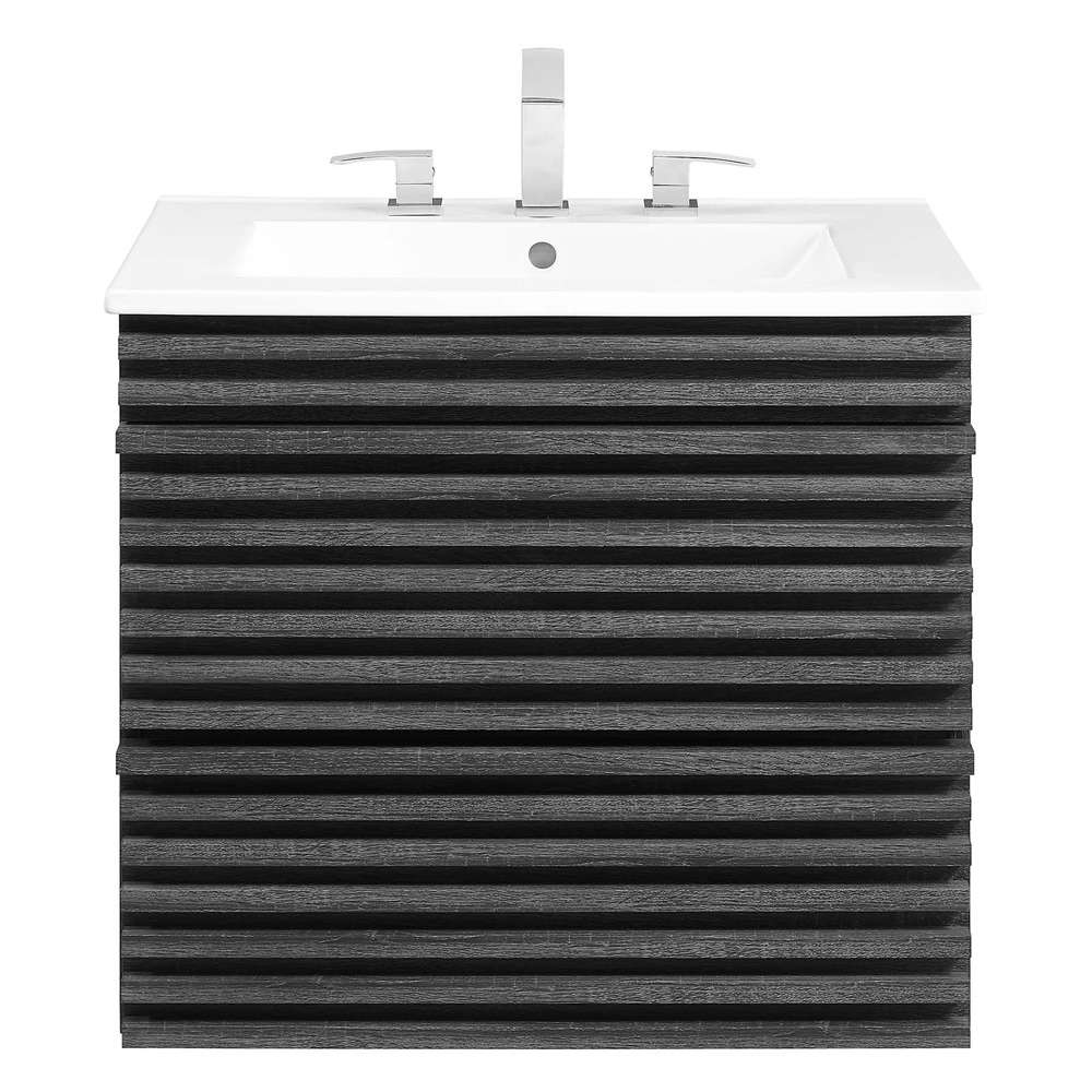 Modway - Render 24in Wall-Mount Bathroom Vanity - EEI-4433-CHA-WHI veiw 5