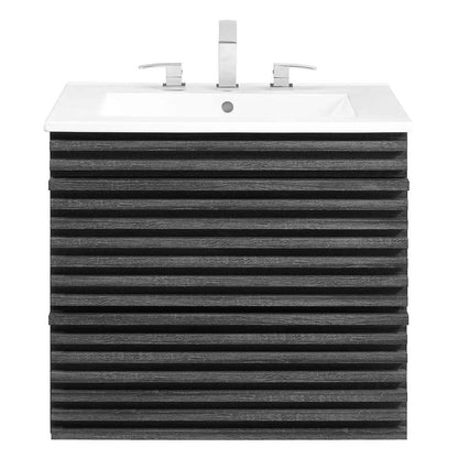 Modway - Render 24in Wall-Mount Bathroom Vanity - EEI-4433-CHA-WHI veiw 5