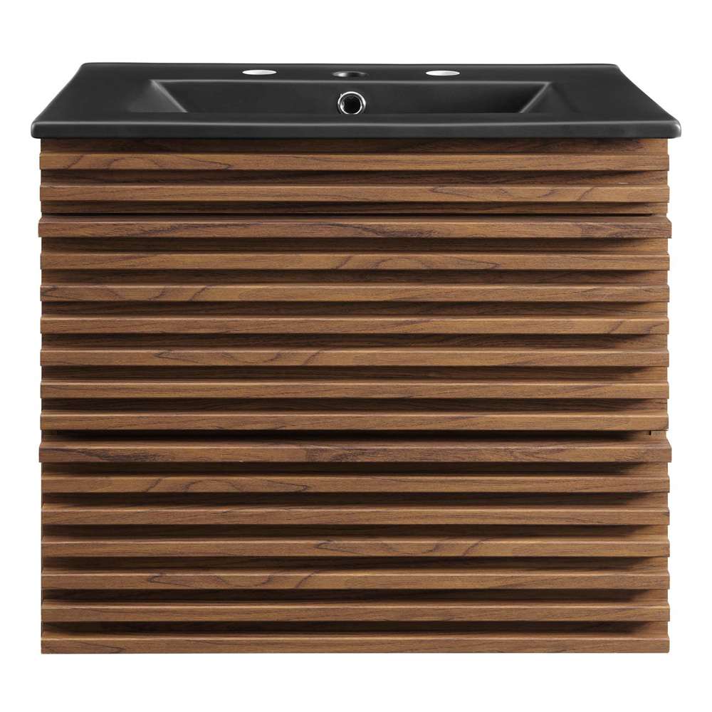 Modway - Render 24in Wall-Mount Bathroom Vanity - EEI-5364-WAL-BLK veiw 3