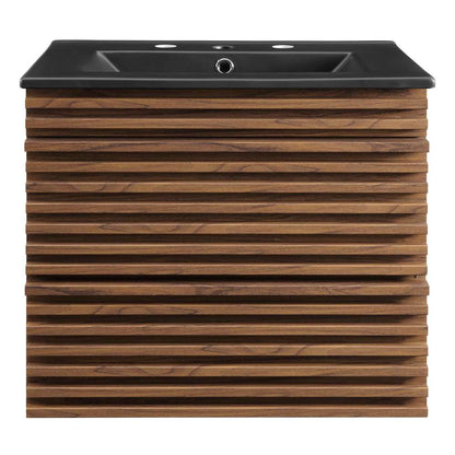 Modway - Render 24in Wall-Mount Bathroom Vanity - EEI-5364-WAL-BLK veiw 3