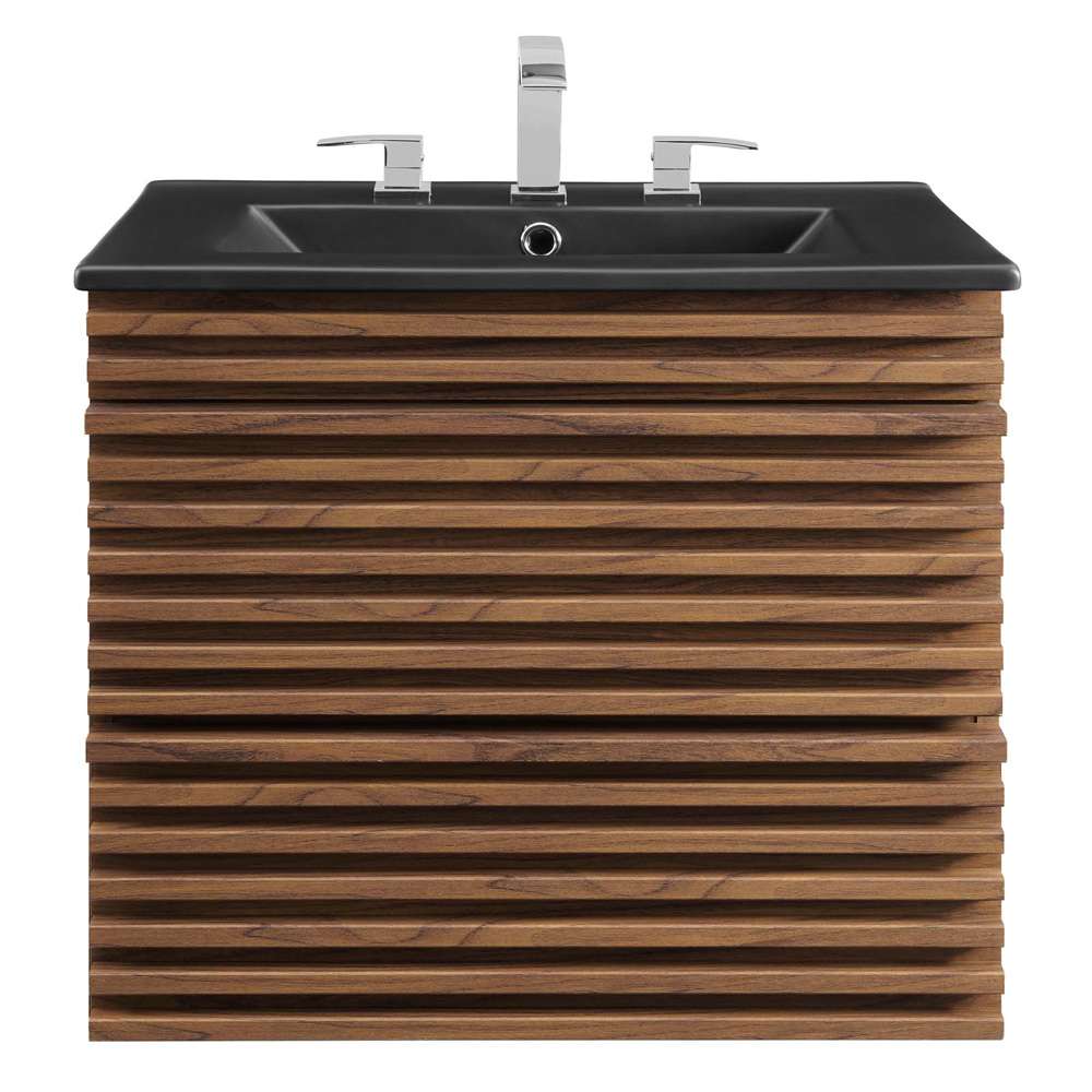 Modway - Render 24in Wall-Mount Bathroom Vanity - EEI-5364-WAL-BLK veiw 4