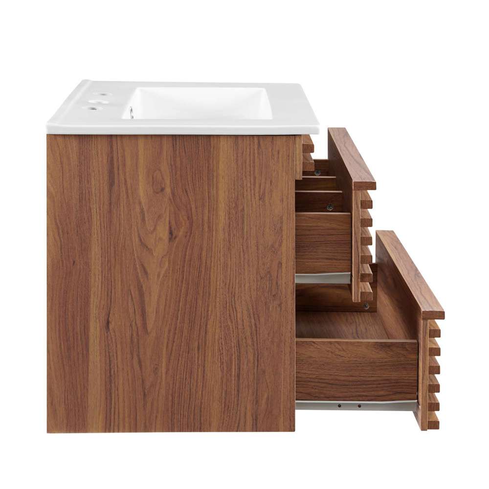 Modway - Render 24in Wall-Mount Bathroom Vanity - EEI-4433-WAL-WHI veiw 3