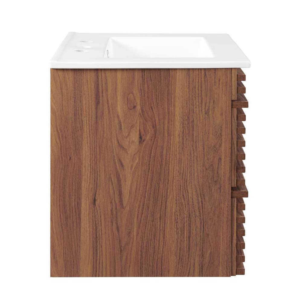 Modway - Render 24in Wall-Mount Bathroom Vanity - EEI-4433-WAL-WHI veiw 4