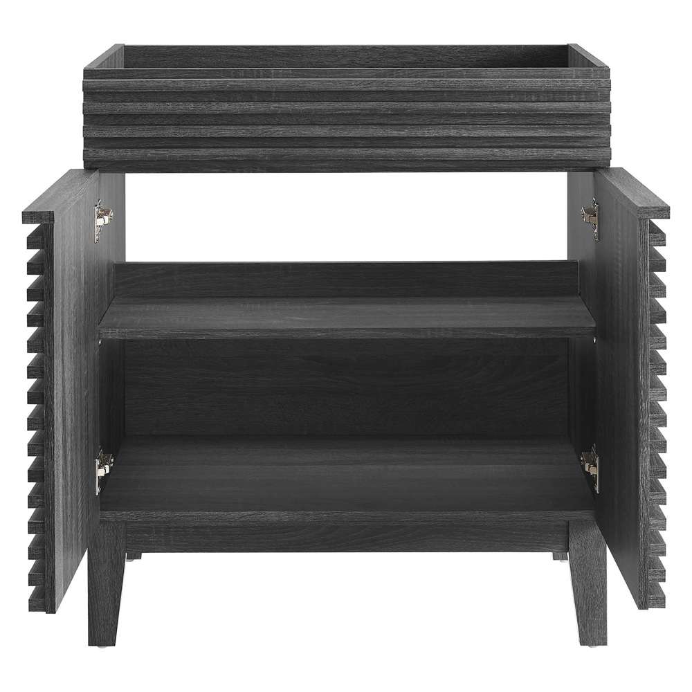 Modway - Render 30in Bathroom Vanity Cabinet (Sink Basin Not Included) - EEI-4851-CHA veiw 4