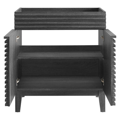 Modway - Render 30in Bathroom Vanity Cabinet (Sink Basin Not Included) - EEI-4851-CHA veiw 4
