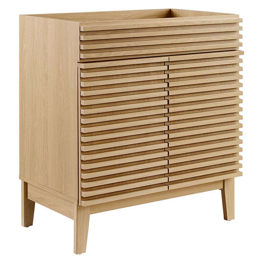Modway - Render 30in Bathroom Vanity Cabinet (Sink Basin Not Included) - EEI-4851-OAK veiw 1