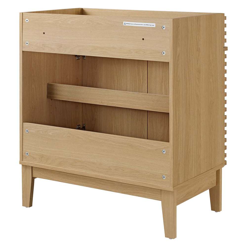 Modway - Render 30in Bathroom Vanity Cabinet (Sink Basin Not Included) - EEI-4851-OAK veiw 5