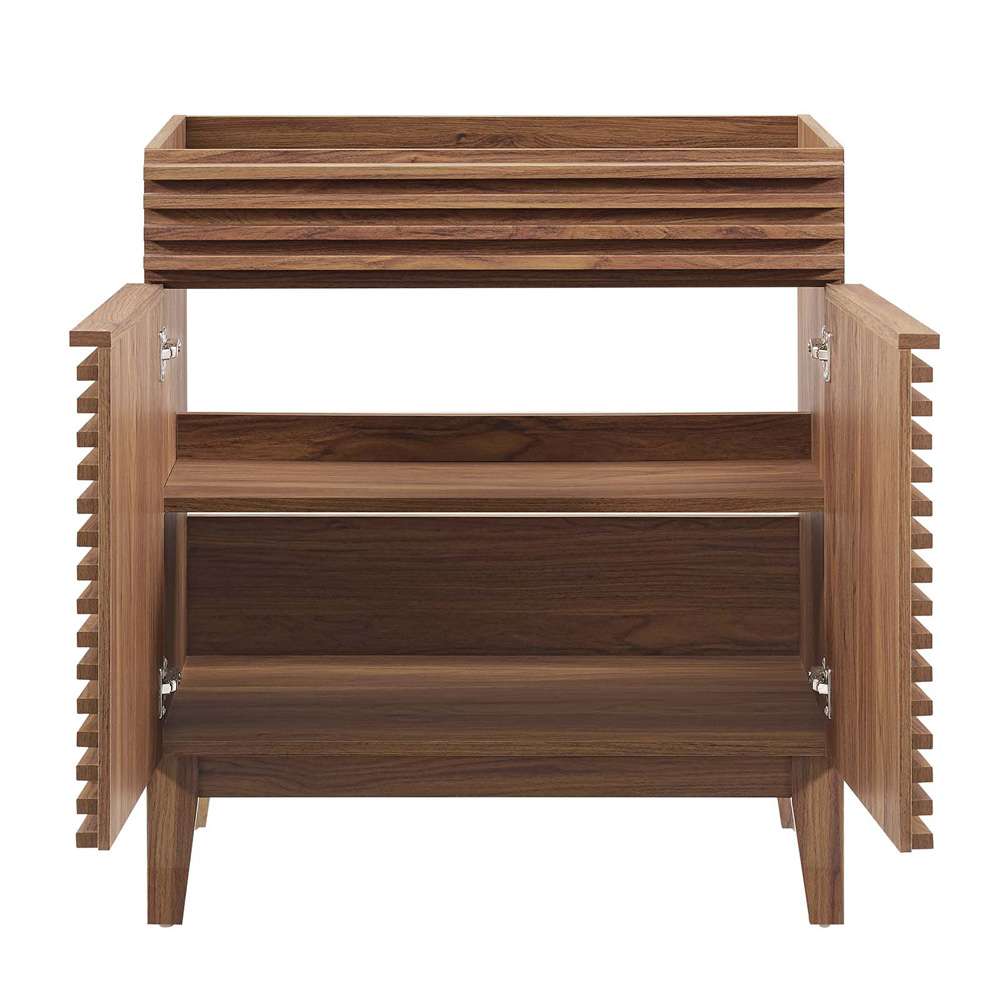 Modway - Render 30in Bathroom Vanity Cabinet (Sink Basin Not Included) - EEI-4851-WAL veiw 4