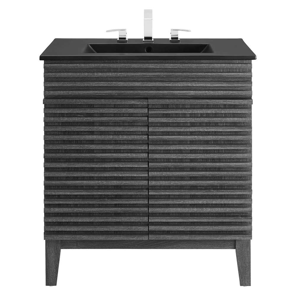 Modway - Render 30in Bathroom Vanity - EEI-5418-CHA-BLK veiw 4