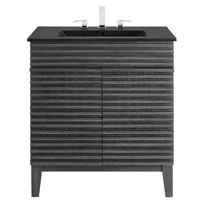 Modway - Render 30in Bathroom Vanity - EEI-5418-CHA-BLK veiw 4