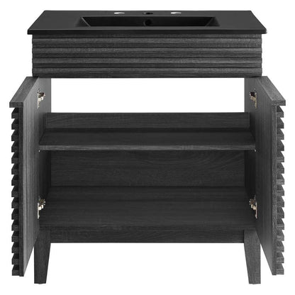Modway - Render 30in Bathroom Vanity - EEI-5418-CHA-BLK veiw 5