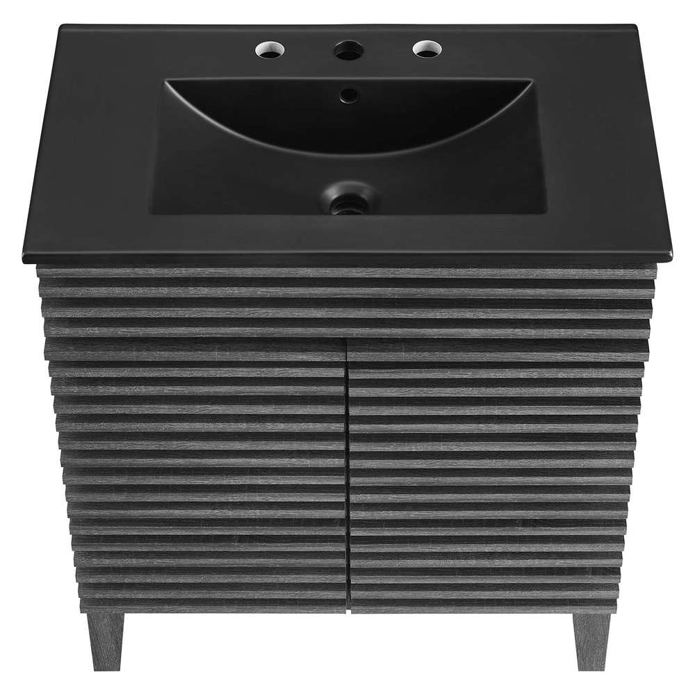 Modway - Render 30in Bathroom Vanity - EEI-5418-CHA-BLK veiw 6