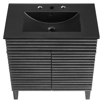 Modway - Render 30in Bathroom Vanity - EEI-5418-CHA-BLK veiw 6