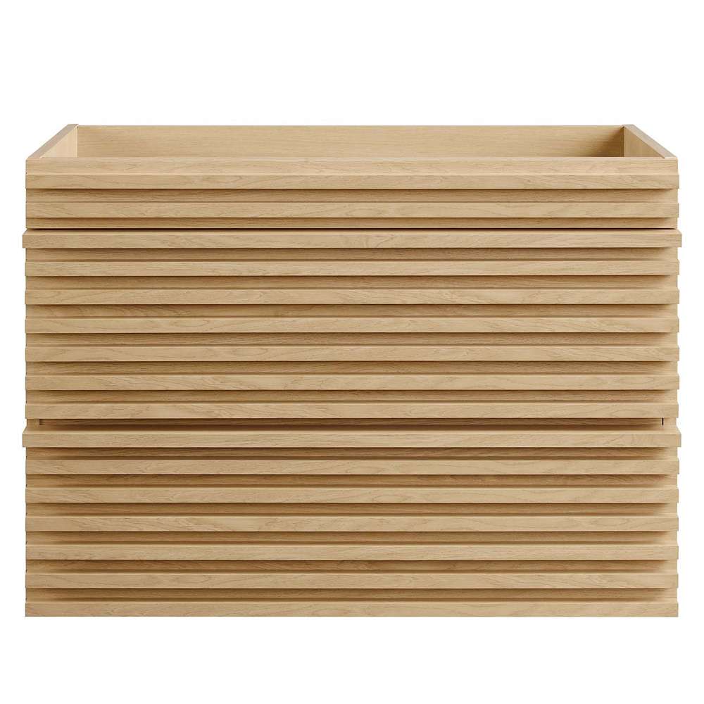 Modway - Render 30in Wall-Mount Bathroom Vanity Cabinet (Sink Basin Not Included) in Oak - EEI-4850-OAK veiw 6