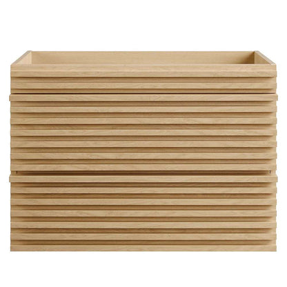 Modway - Render 30in Wall-Mount Bathroom Vanity Cabinet (Sink Basin Not Included) in Oak - EEI-4850-OAK veiw 6