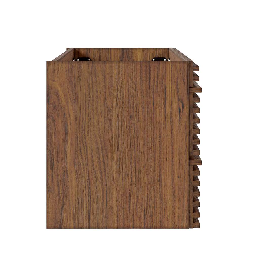 Modway - Render 30in Wall-Mount Bathroom Vanity Cabinet (Sink Basin Not Included) in Walnut - EEI-4850-WAL veiw 3