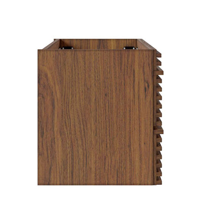 Modway - Render 30in Wall-Mount Bathroom Vanity Cabinet (Sink Basin Not Included) in Walnut - EEI-4850-WAL veiw 3