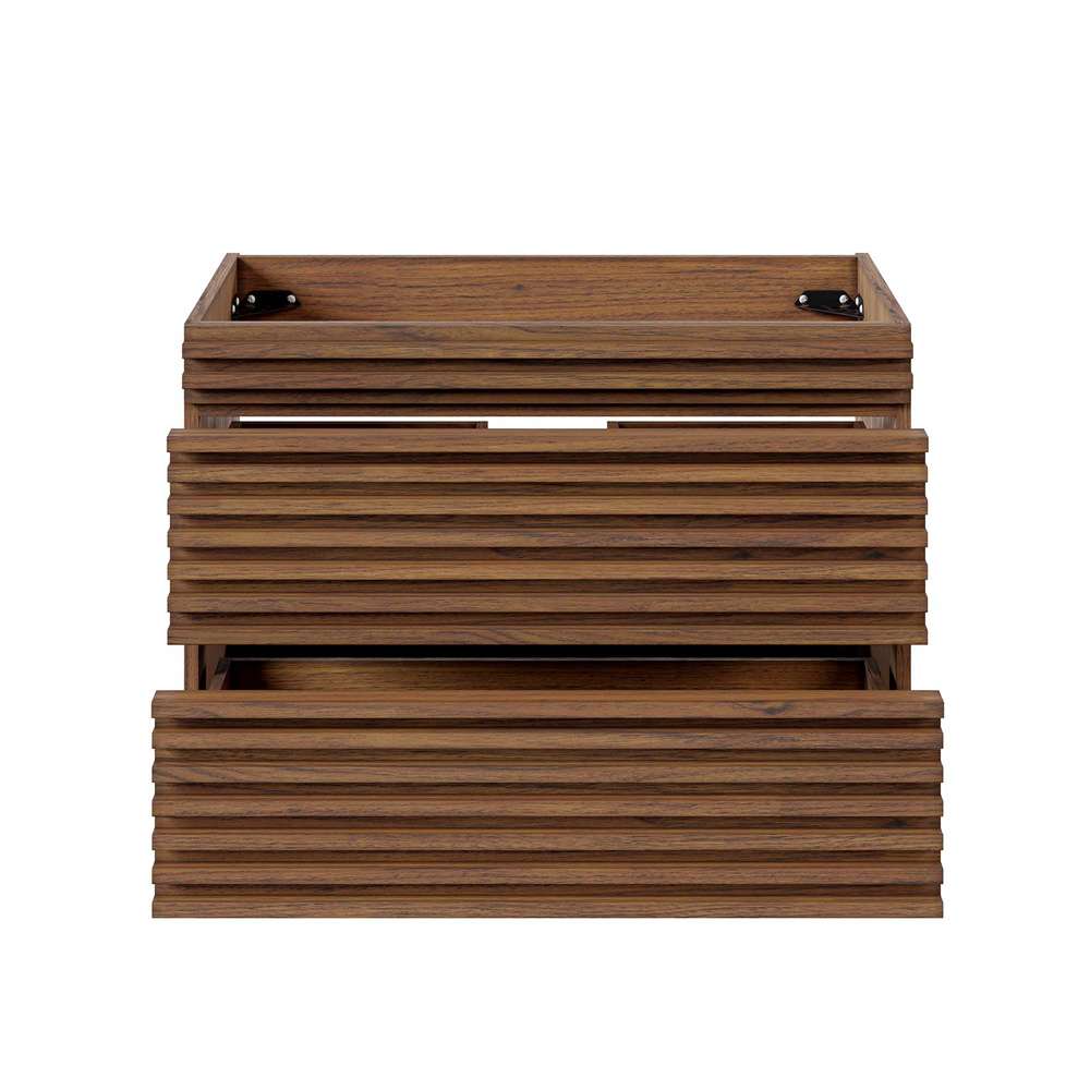 Modway - Render 30in Wall-Mount Bathroom Vanity Cabinet (Sink Basin Not Included) in Walnut - EEI-4850-WAL veiw 6