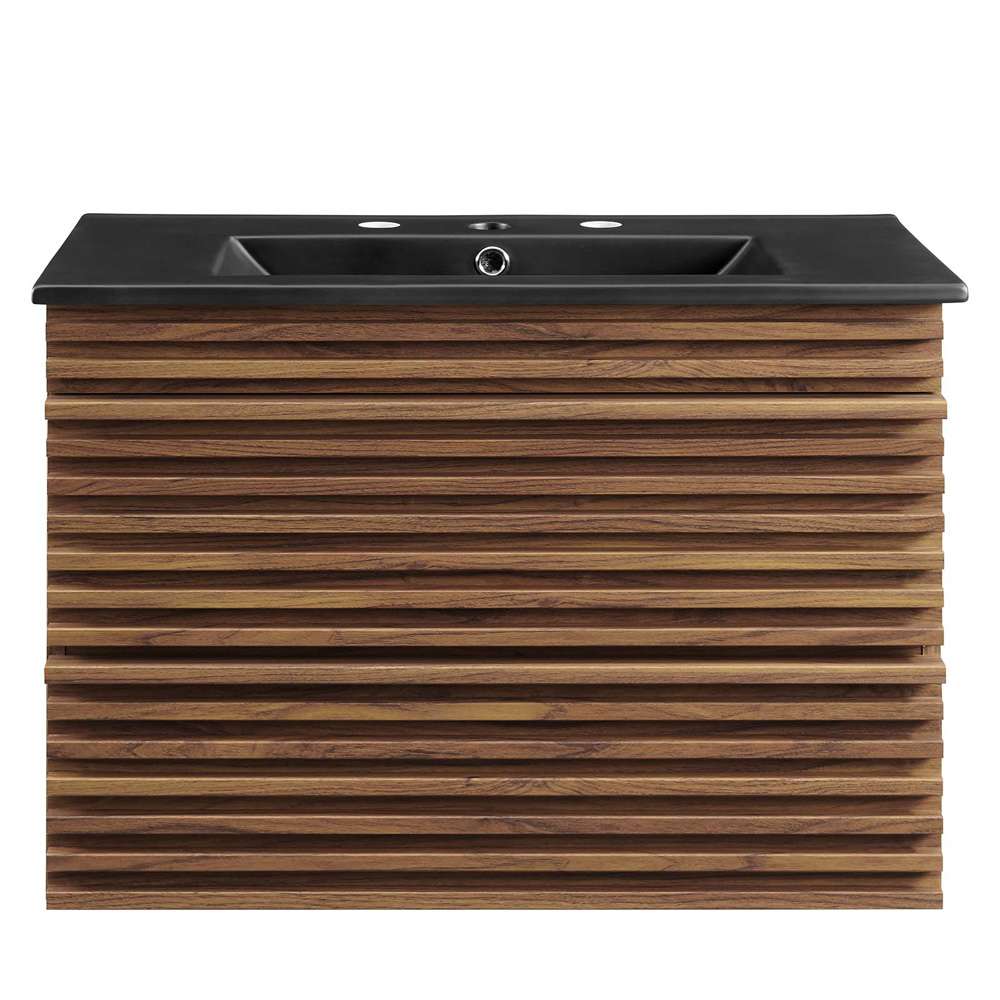 Modway - Render 30in Wall-Mount Bathroom Vanity - EEI-5417-WAL-BLK veiw 3