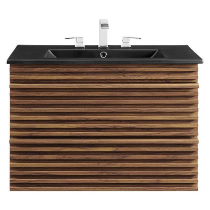 Modway - Render 30in Wall-Mount Bathroom Vanity - EEI-5417-WAL-BLK veiw 4