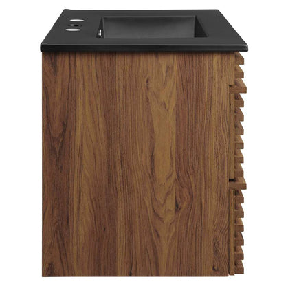 Modway - Render 30in Wall-Mount Bathroom Vanity - EEI-5417-WAL-BLK veiw 6