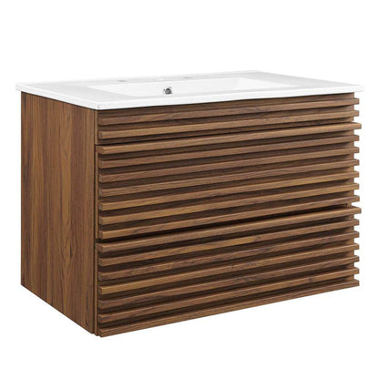 Modway - Render 30in Wall-Mount Bathroom Vanity - EEI-5421-WAL-WHI veiw 1