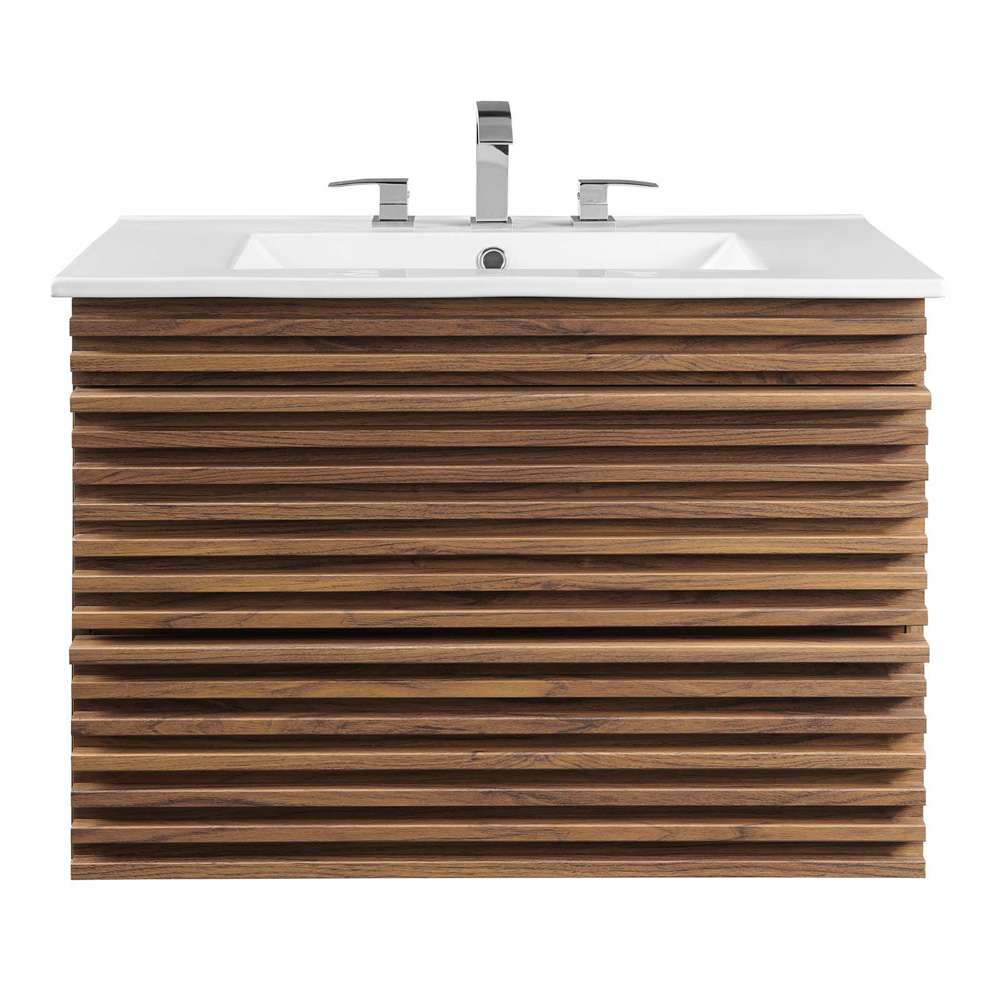 Modway - Render 30in Wall-Mount Bathroom Vanity - EEI-5421-WAL-WHI veiw 4