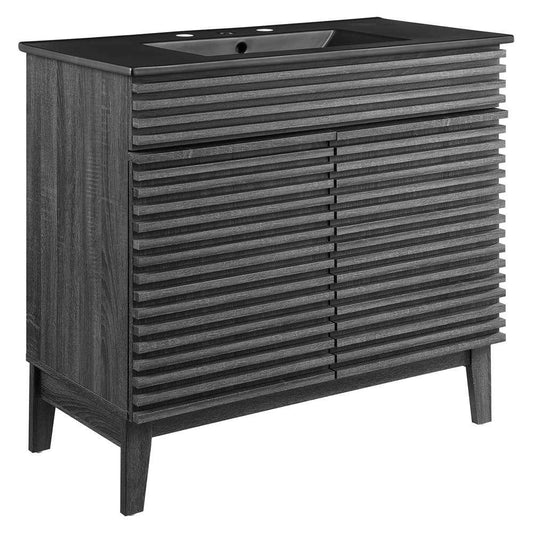 Modway - Render 36in Bathroom Vanity - EEI-5396-CHA-BLK veiw 2
