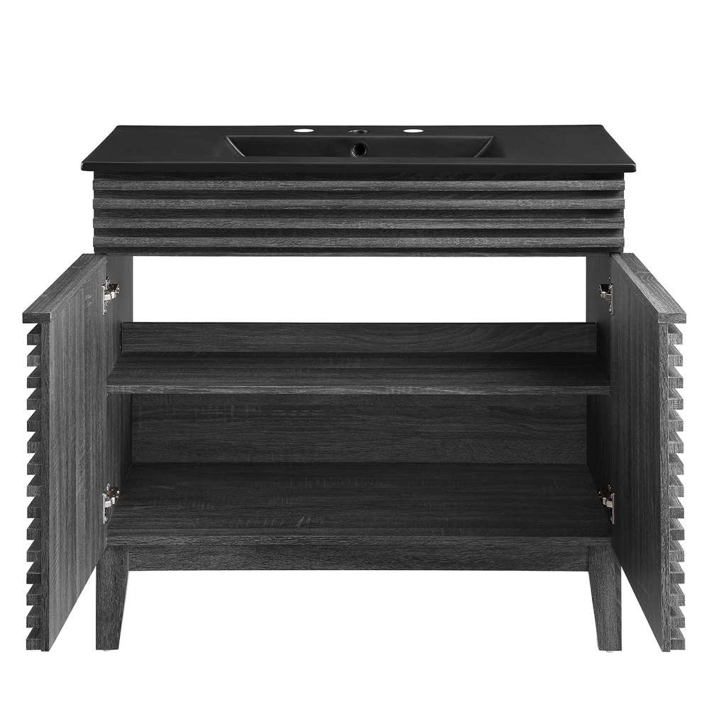 Modway - Render 36in Bathroom Vanity - EEI-5396-CHA-BLK veiw 4