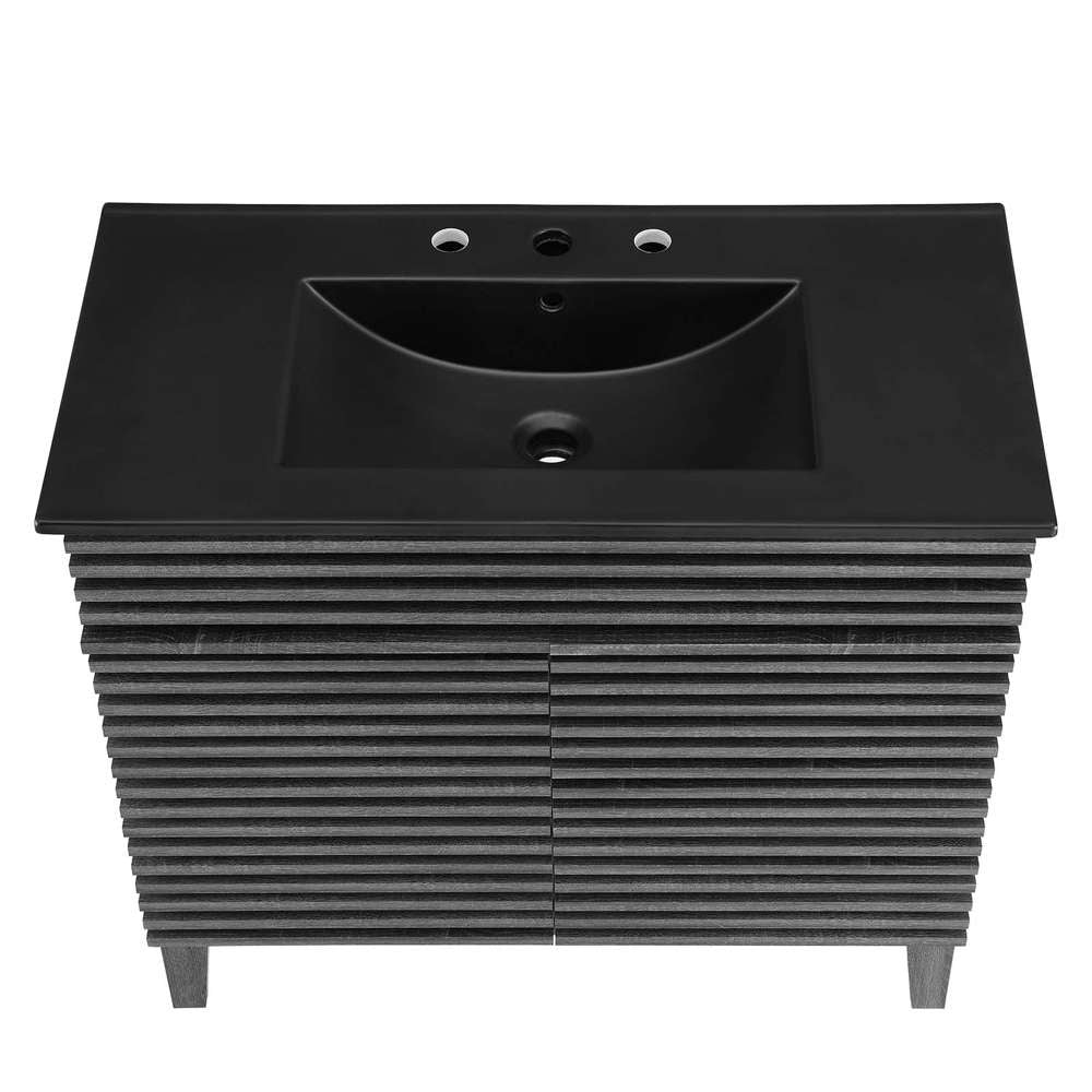 Modway - Render 36in Bathroom Vanity - EEI-5396-CHA-BLK veiw 6