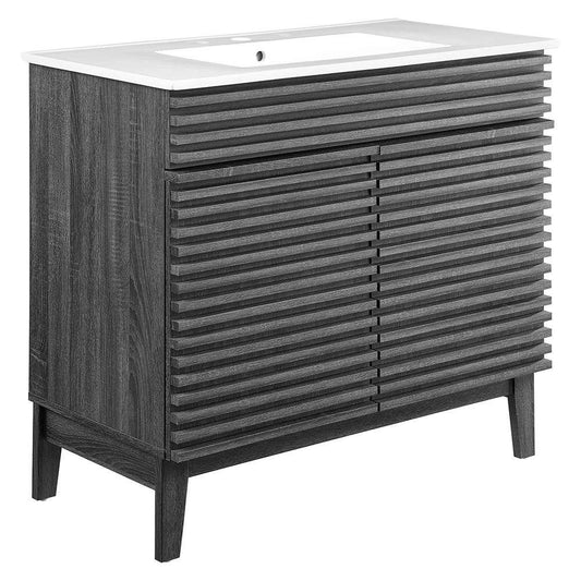 Modway - Render 36in Bathroom Vanity - EEI-4437-CHA-WHI veiw 1