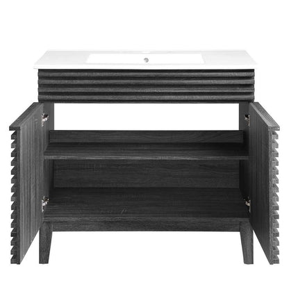 Modway - Render 36in Bathroom Vanity - EEI-4437-CHA-WHI veiw 4